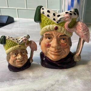 Set of two Royal Doulton mini collectibles of the Ugly Duchess